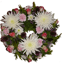 pretty funeral wreath