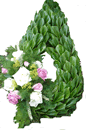 funeral laurel wreath tribute